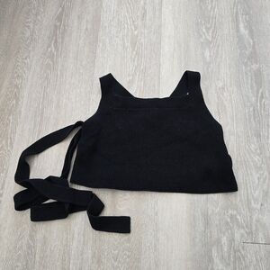 Aritzia Wilfred Cayenne Sweater Tie Wrap  Crop Tank Top